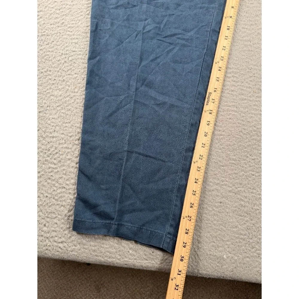 Tommy Bahama Relax Linen Pants Mens 2XL (38x30) Blue Elastic Waist Drawstring